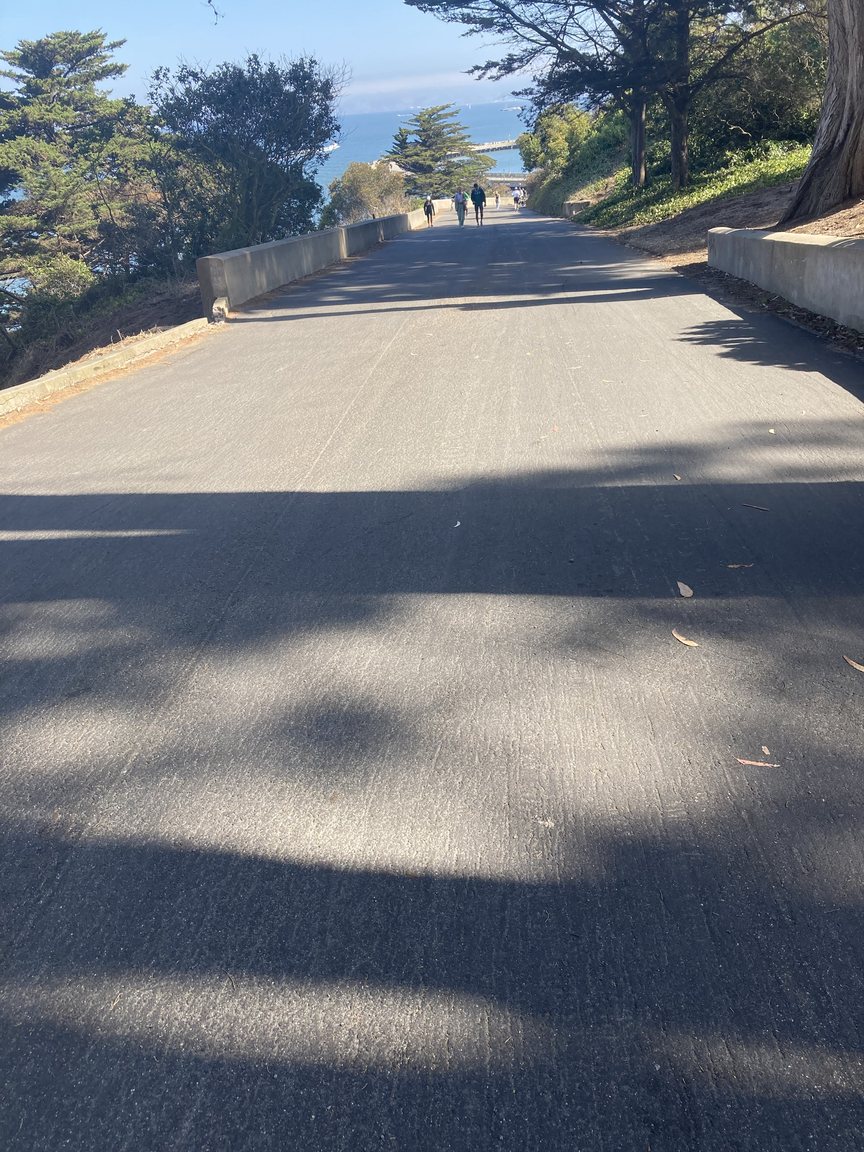 downhill view